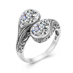 Woman Rings Rainbow Mystic Topaz Stone Eye of God Real 925 Silver Ring Female Dating Party Fine Jewelry