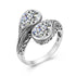 Woman Rings Rainbow Mystic Topaz Stone Eye of God Real 925 Silver Ring Female Dating Party Fine Jewelry