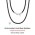 Rinntin Genuine Italian 2mm Brown Leather Cord Chain Necklace for Women Men with 925 Sterling Silver Clasp Trendy Jewelry SC62