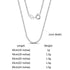 Rinntin 925 Sterling Silver Italian Handmade 1.2mm Chopin Chain Necklace for Women Fashion Simple Basic Neck Chain Jewelry SC53