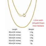 Rinntin 925 Sterling Silver Italian Handmade 1.2mm Chopin Chain Necklace for Women Fashion Simple Basic Neck Chain Jewelry SC53