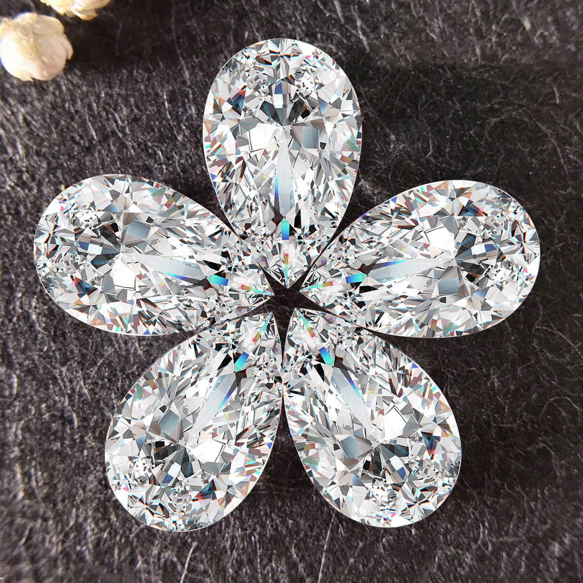 Pear Cut Moissanite 0.1ct to 13 ct Real Loose Moissanita D Color VVS1 Pass Diamond Test with GRA Certificate Gem Luxury Material