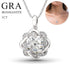 3ct Moissanite Necklace Pendant For Women Knot of Love with GRA Certificate 925 Sterling Silver Necklace Wedding Jewelry Trendy