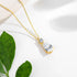 Trendy Lovers' Real 14k Gold Necklace Pear Cut Moissanite Diamond 3 Carat 7*11mm Wedding K gold Jewelery for Women Certified