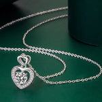 New 925 Sterling Silver Jewelry Elegant Feather Zircon Pendants Necklaces Women Fashion Exquisite Symbol CZ Wild Clavicle Chain