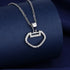 925 Sterling Silver Necklace For Women Round Pendent Sparkling Pave CZ Necklace Fashion Anniversary Birthday Jewelry Gifts N755