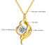 Love Is All Around Heart 14K Gold Pendant for Women k gold Au585 Necklace Moissanite Jewelry Mother's Day Valentine's Day Gifts