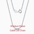 Rinntin Vintage 925 Sterling Silver Link Necklace Fashion Women Men Dainty Neck Chain Hip Hop Rhodium Neck Jewelry Gift SC21