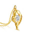 Love Is All Around Heart 14K Gold Pendant for Women k gold Au585 Necklace Moissanite Jewelry Mother's Day Valentine's Day Gifts