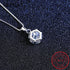 Real 1 Carat D Color Moissanite Bridal Pendant Necklace 100% 925 Sterling Silver Wedding Party Fine Jewelry Gift Wholesale