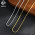 Rinntin Genuine 925 Sterling Silver Italian 2.0mm Franco Link Chain Necklace for Women Vintage Silver Dainty Jewelry SC92