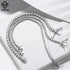 Rinntin Shiny Tennis Bracelet 925 Sterling Silver 1.5/2/3mm Clear Cubic Zirconia for Women Luxury Chain Bracelet Jewelry SB143
