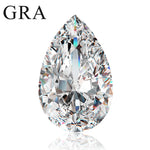 Pear Cut Moissanite 0.1ct to 13 ct Real Loose Moissanita D Color VVS1 Pass Diamond Test with GRA Certificate Gem Luxury Material