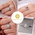 Newshe 2 Pieces Tear Drop Shape Engagement Ring Wedding Band for Women 925 Silver Bridal Jewelry High Grade Cubic Zircons