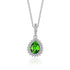 925 Sterling Silver Necklace For Women Round Pendent Sparkling Pave CZ Necklace Fashion Anniversary Birthday Jewelry Gifts