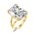 Original Rings for Women 925 Silver Citrine Crystal Engagement Finger Ring Gold Plated Antique Vintage Filigree Anniversary Gift