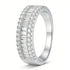 Newshe Moissanite Rings for Women GRA Certified Promise Wedding Engagement Exquisite Designed Ring White Gold Plated Band