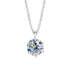 New 2ct Moissanite 925 Sterling Silver Necklace Pendant Chain Fine Jewelry for Woman Wedding Sparkling Classic Party Fashion