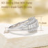 Newshe 925 Sterling Silver Emerald Cut Wedding Bands for Women Engagement Rings Cubic Zircon Eternity Ring