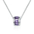 925 Sterling Silver Necklace For Women Round Pendent Sparkling Pave CZ Necklace Fashion Anniversary Birthday Jewelry Gifts N755