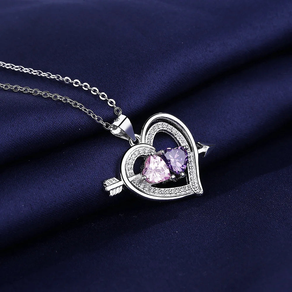 New Fashion 925 Sterling Silver Jewelry Round Zircon Pendants Necklaces Women Fine Semi Rhinestone Circle Clavicle Chain Choker