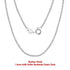 Rinntin 14K Gold 925 Sterling Silver Italian Chopin Chain Necklace for Women Fashion Handmade Basic Neck Chain Jewelry SC53