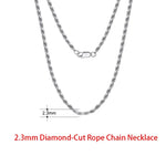 Rinntin 925 Sterling Silver Italian 2.6/3.7/5.0mm Flat Mariner Chain Necklace for Women Men Fashion Neck Chain Jewelry SC78