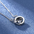 New Fashion 925 Sterling Silver Jewelry Round Zircon Pendants Necklaces Women Fine Semi Rhinestone Circle Clavicle Chain Choker