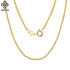 Rinntin 14K Gold 925 Sterling Silver Italian Chopin Chain Necklace for Women Fashion Handmade Basic Neck Chain Jewelry SC53