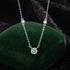 1CT Brilliant cut Moissanite Necklace for Women Solitaire Pendant Luxury Female Neck Chain 925 Sterling Silver 100%
