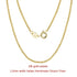 Rinntin 925 Sterling Silver Italian Handmade 1.2/1.6/2.0mm Chopin Chain Necklace for Women Fashion Basic Neck Chain Jewelry SC53