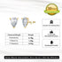 Rinntin Pear Shape 0.5-2CT Moissanite Earrings GRA Certified Shiny Diamond Ear Jewelry Solid 925 Silver Stud Earring Gift SMOE01