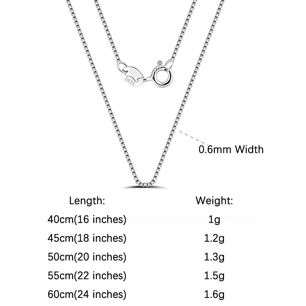 Rinntin 925 Sterling Silver Italian Handmade 1.2mm Chopin Chain Necklace for Women Fashion Simple Basic Neck Chain Jewelry SC53