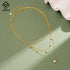 Rinntin Luxury 925 Sterling Silver Layered Choker Necklace for Women Brilliant Summer Necklace Party Jewelry Accessorry BQN43