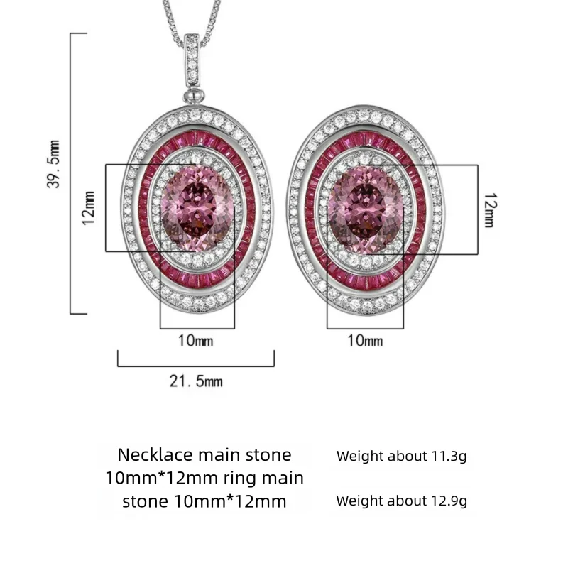 925 Sterling Silver Necklace Clavicle Chain Sparkling Zircon Teardrop Women's Pendant Necklace Birthday Party Gift Jewelry Gift