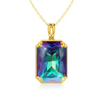 585 Gold Plated Pendants and Necklaces Real Solid 925 Sterling Silver Woman Pendants for Fine Jewelry