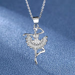 New Fashion 925 Sterling Silver Jewelry Round Zircon Pendants Necklaces Women Fine Semi Rhinestone Circle Clavicle Chain Choker