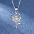 New Fashion 925 Sterling Silver Jewelry Round Zircon Pendants Necklaces Women Fine Semi Rhinestone Circle Clavicle Chain Choker