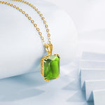 SILVERCHAKRA 585 14k Gold Color Necklaces Black Onyx Gemstones Pendant Necklace For Women 925 Sterling Silver Fine Jewelry