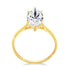 High Quality 14K Gold Rings for Women Marquise Cut 3ct VVS1 Moissanite Diamond Rings Au585 Luxury Jewelry for Engagement Trendy