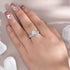 Newshe 2 Pieces Wedding Rings Set for Women Engagement 925 Sterling Silver 1.88Ct Brilliant Round White AAAAA Cz Ring Size 4-13