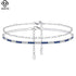 Rinntin Simple 2mm Tennis Anklet Chain Foot Women Sparkling Layer Anklet Accessories Gifts S925 Silver Leg Ankle Bracelet SA19