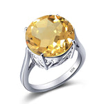 Garnet Wedding Ring Women Solid 925 Sterling Silver Rings Big Round Gemstone Ringly Carve Vintage Daily Fine Jewelry