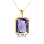 585 Gold Plated Pendants and Necklaces Real Solid 925 Sterling Silver Woman Pendants for Fine Jewelry