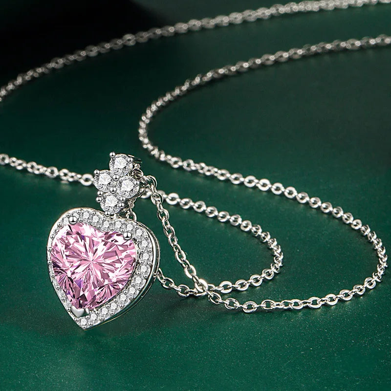 New 925 Sterling Silver Jewelry Elegant Feather Zircon Pendants Necklaces Women Fashion Exquisite Symbol CZ Wild Clavicle Chain