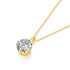 Hot Sale 100% Real 14k AU585 Gold Pendant D Color Moissanite Necklace For Women 0.5ct/1ct/2ct/3ct Luxury Engagement Jewelry