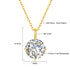 Hot Sale 100% Real 14k AU585 Gold Pendant D Color Moissanite Necklace For Women 0.5ct/1ct/2ct/3ct Luxury Engagement Jewelry