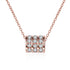 925 Sterling Silver Necklace For Women Round Pendent Sparkling Pave CZ Necklace Fashion Anniversary Birthday Jewelry Gifts N755