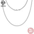 Rinntin Genuine 925 Sterling Silver Italian 2.0mm Franco Link Chain Necklace for Women Vintage Silver Dainty Jewelry SC92