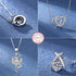 New Fashion 925 Sterling Silver Jewelry Round Zircon Pendants Necklaces Women Fine Semi Rhinestone Circle Clavicle Chain Choker